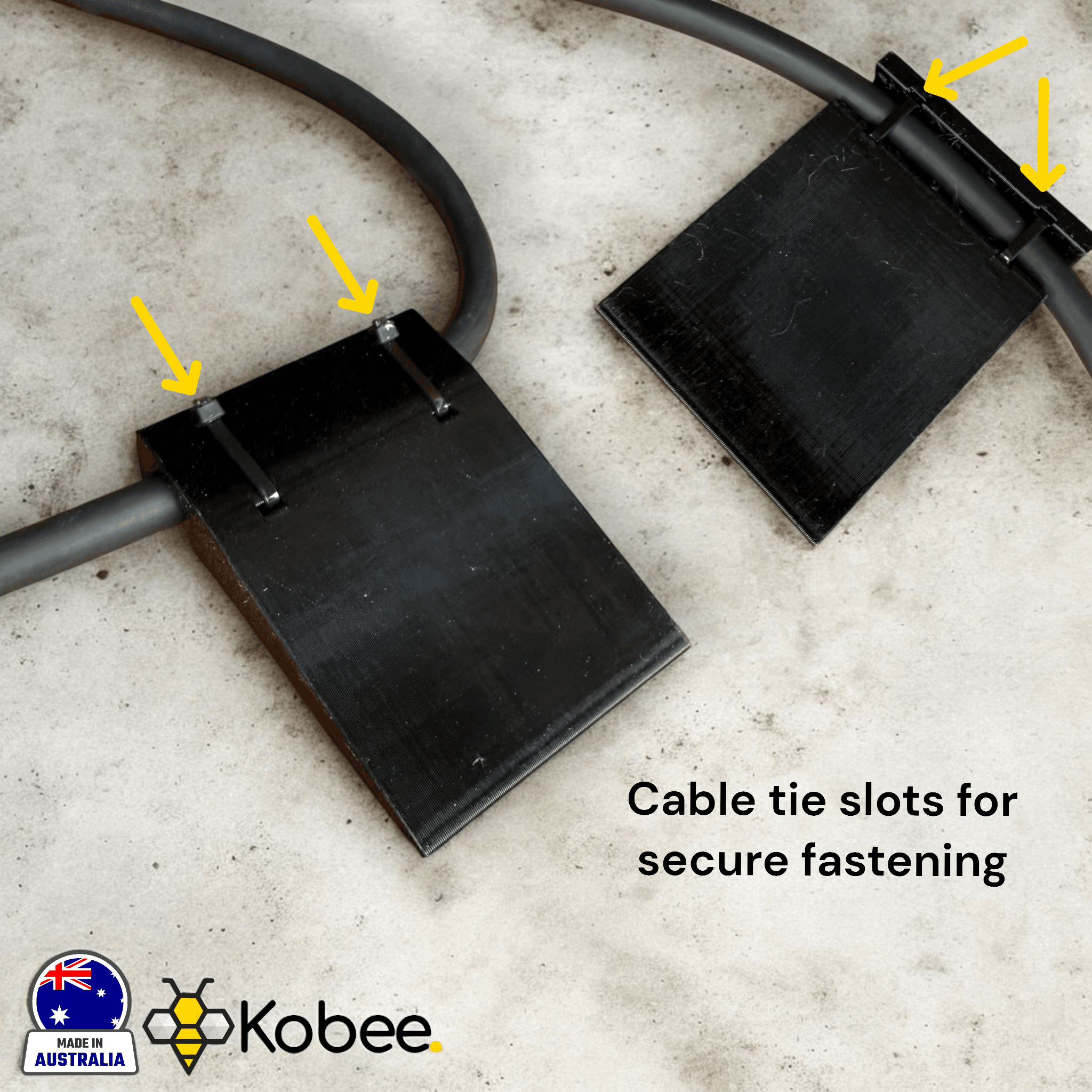 Side-mount EV charging cable garage door pass-through protector