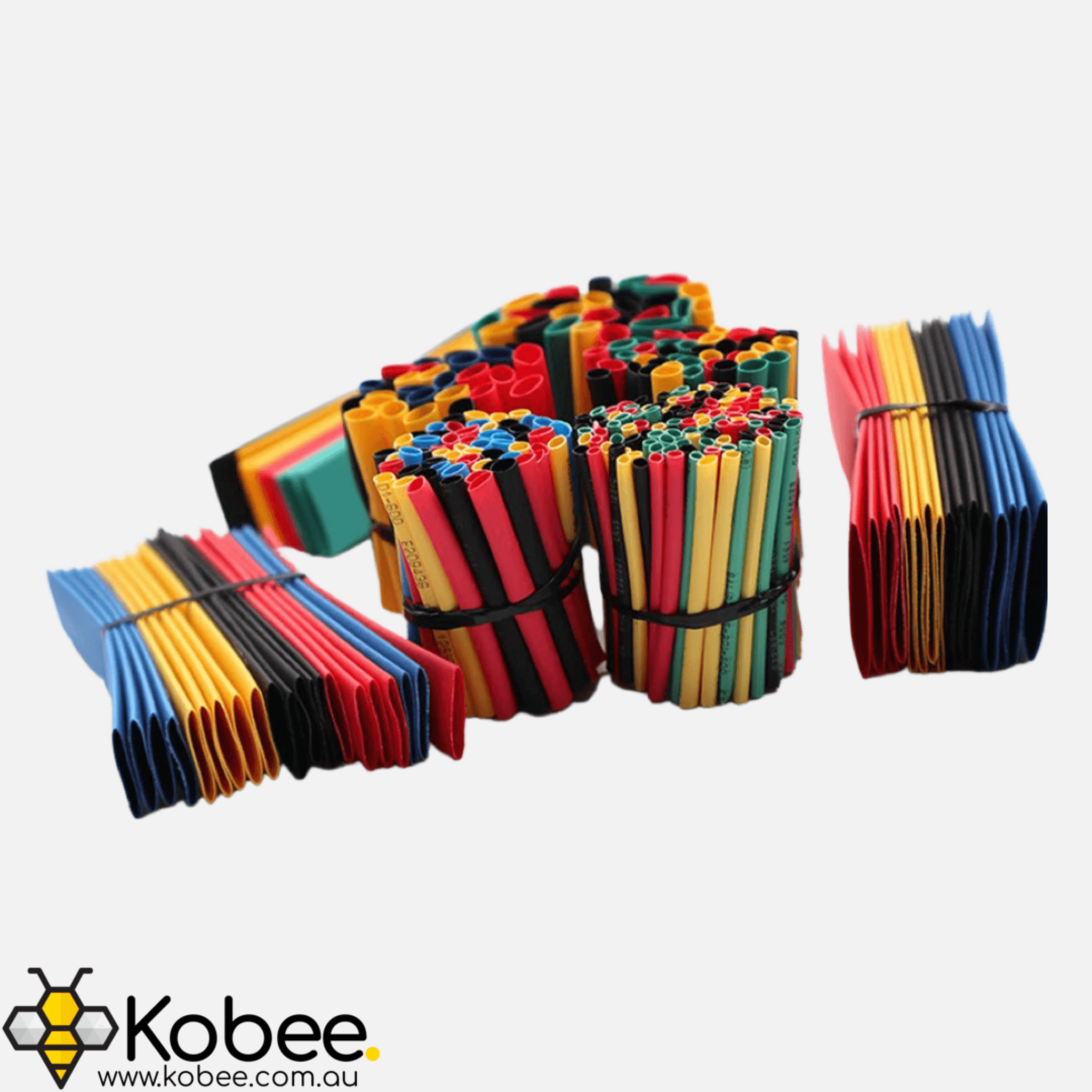 Assorted pre-cut coloured heat shrink tubing for cable repairs and electronics projects